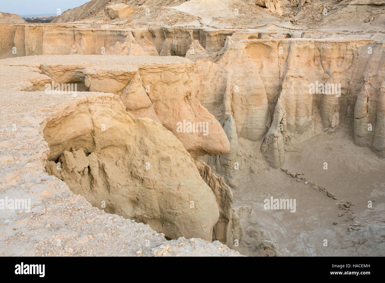 Stars Valley canyon on Qeshm island, Hormozgan, Iran Stock Photo