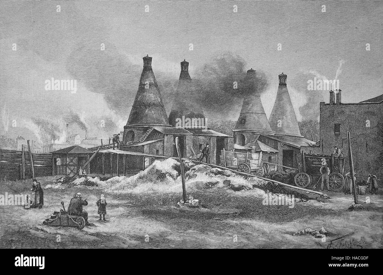 A lime kiln is a kiln used for the calcination of limestone, calcium