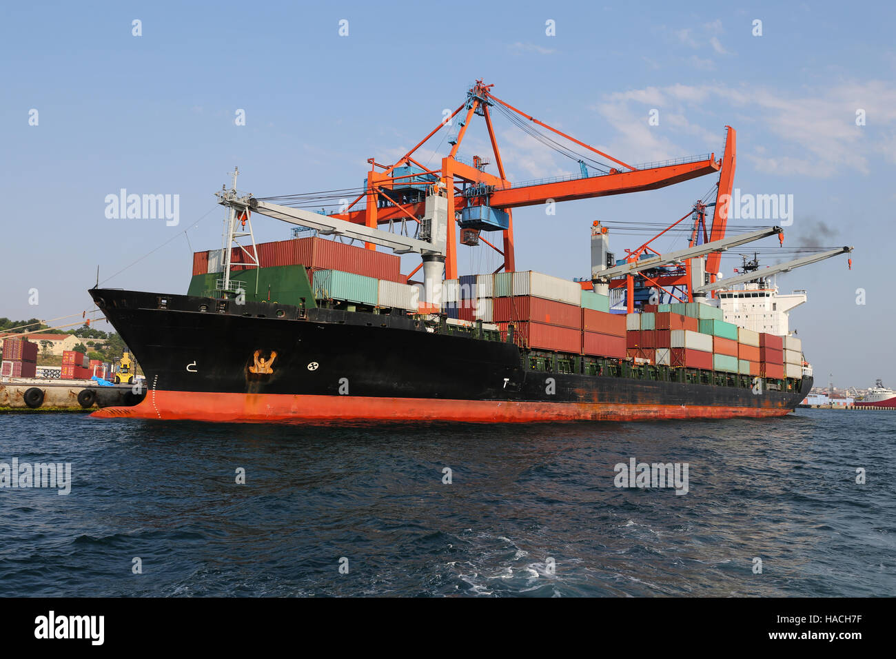 Loading freighter goods trading hi-res stock photography and images - Alamy