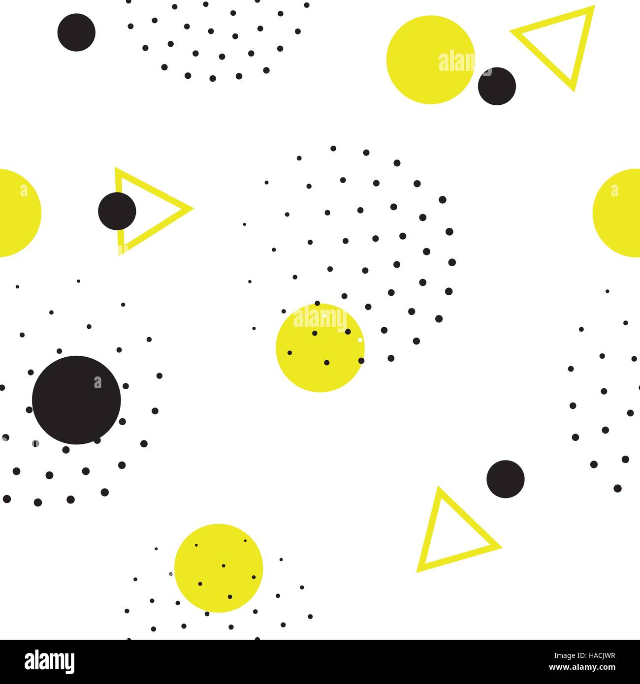 Seamless geometric pattern in retro, memphis 80s style Stock Vector ...
