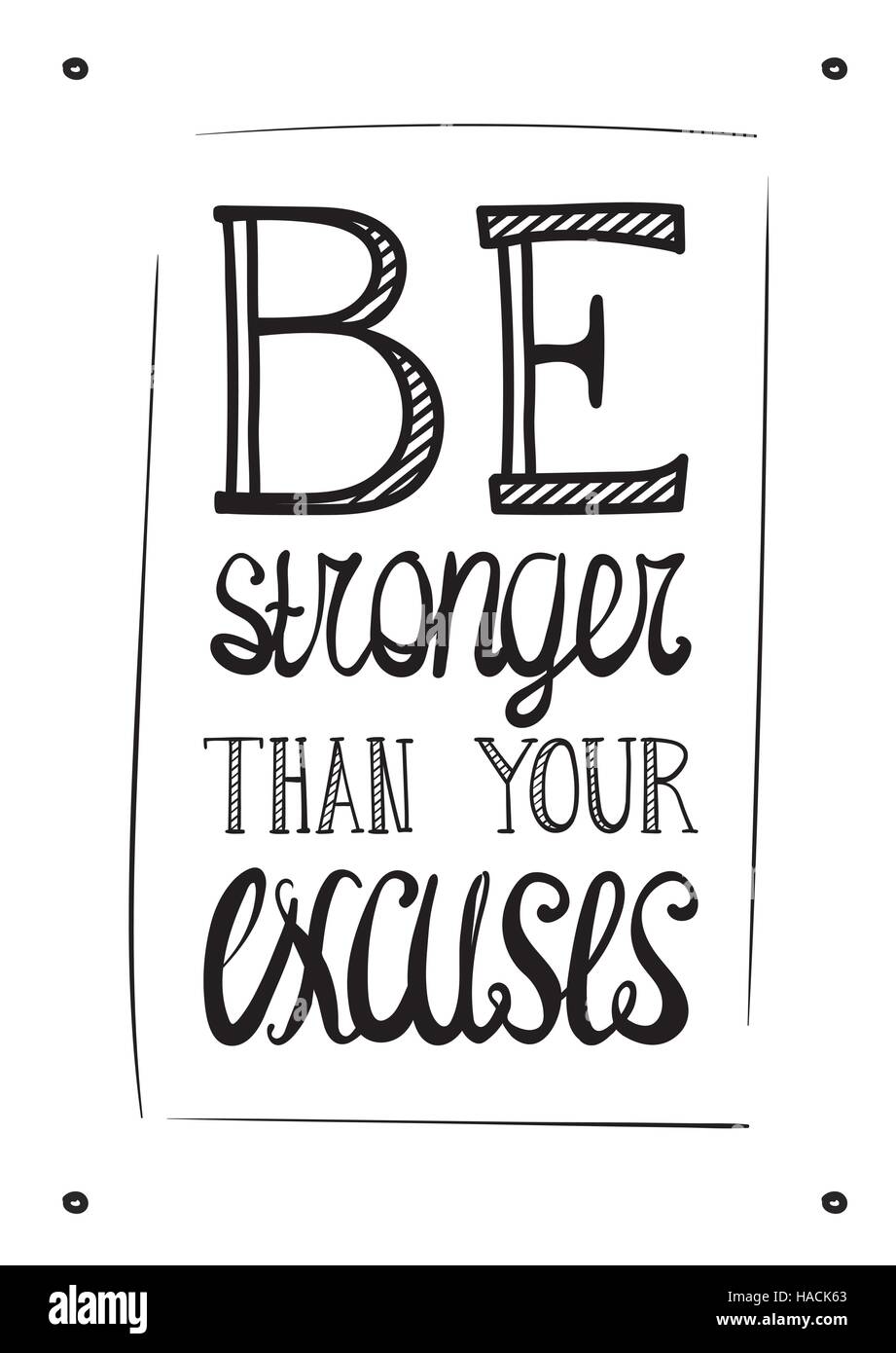 Be Stronger Than Your Strongest Excuse SVG Cut file by Creative