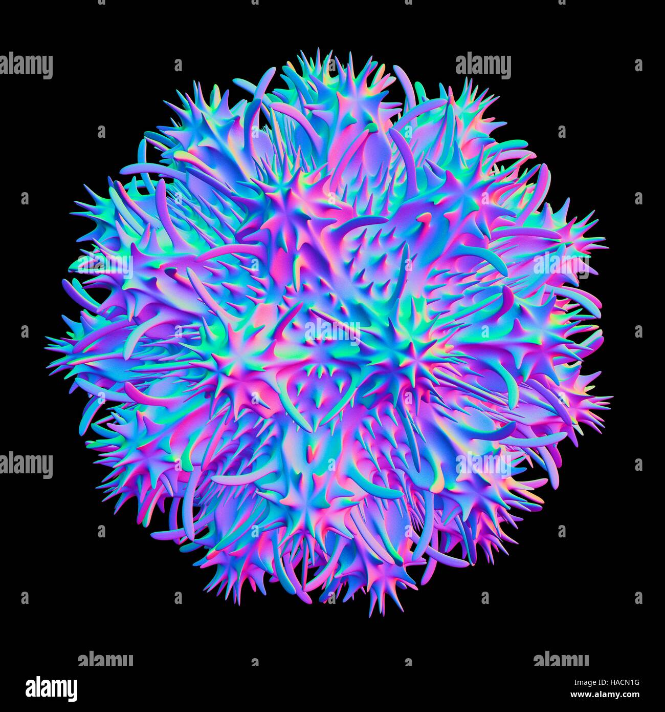 Dendrimer, computer artwork. Dendrimers are artificially created ...
