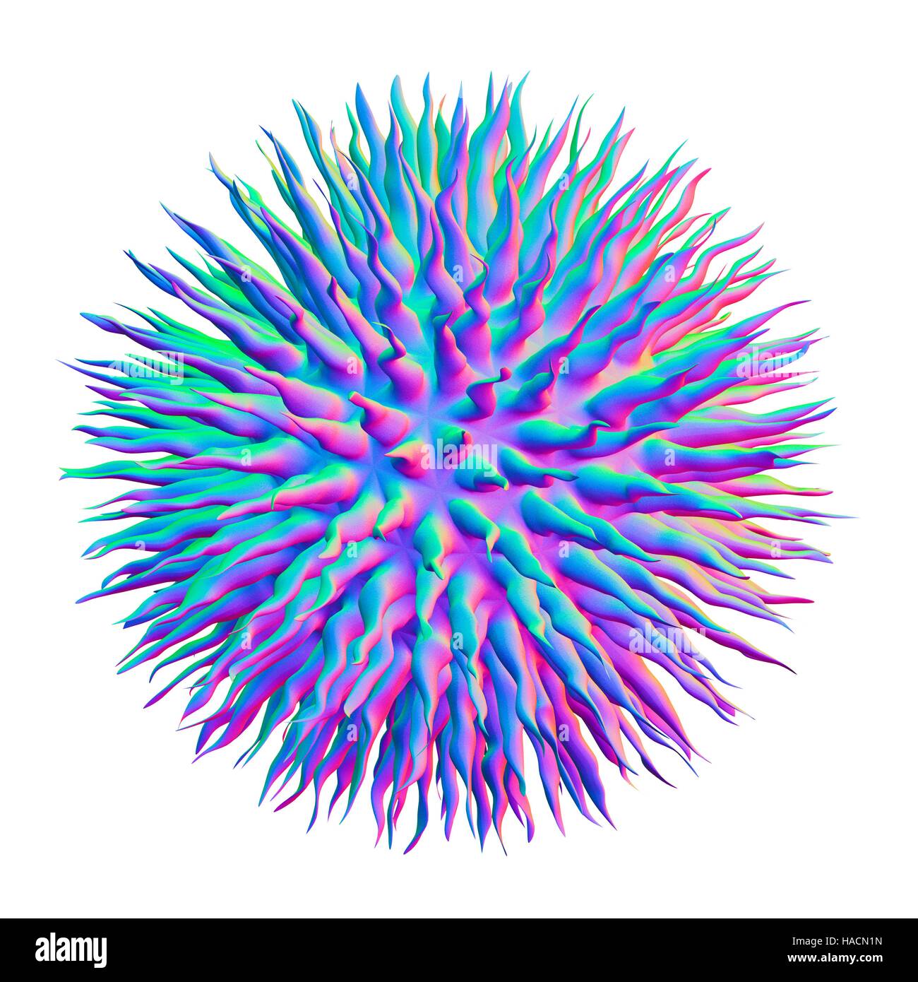 Dendrimer, computer artwork. Dendrimers are artificially created ...