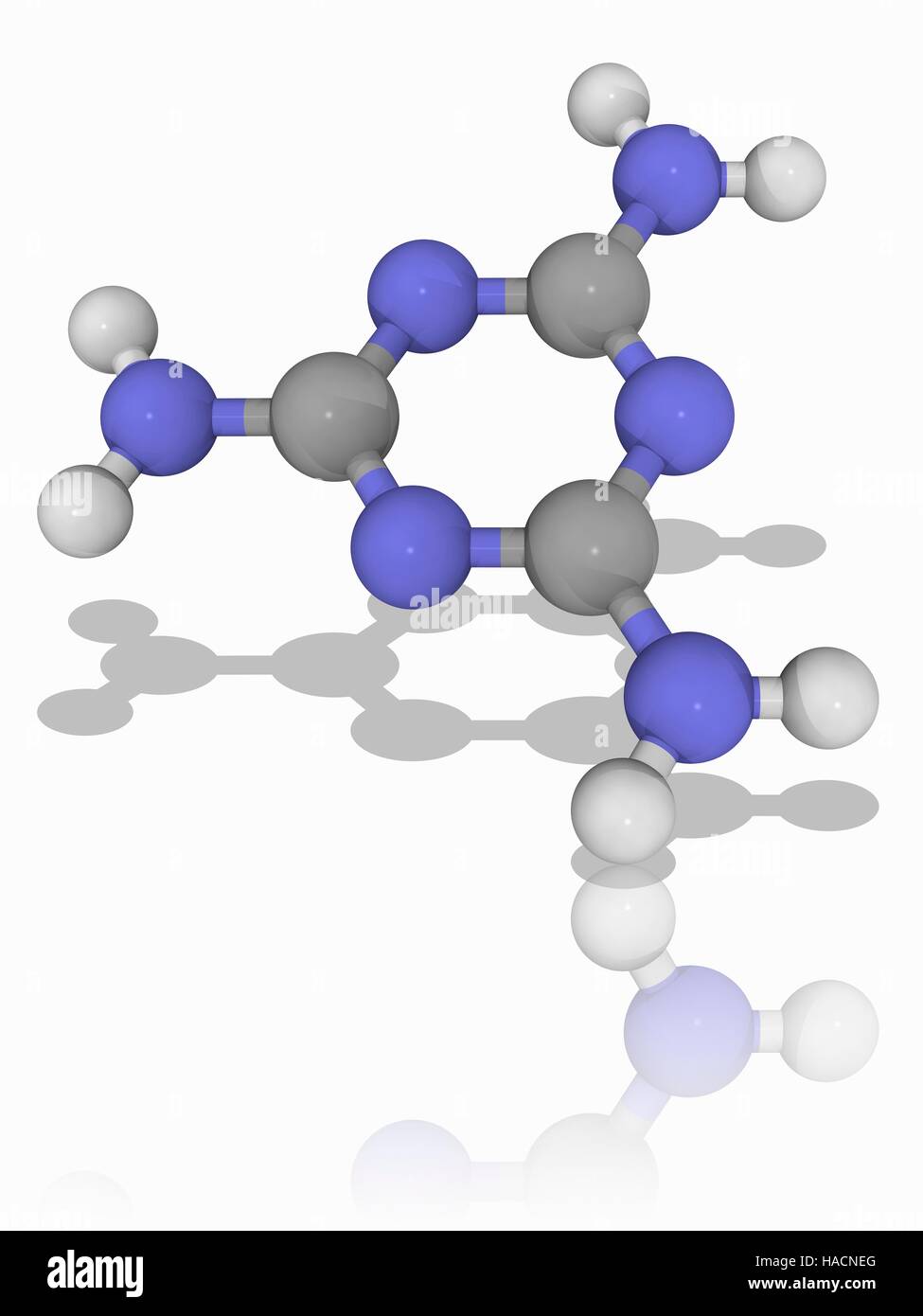Melamine molecular model Cut Out Stock Images & Pictures Alamy