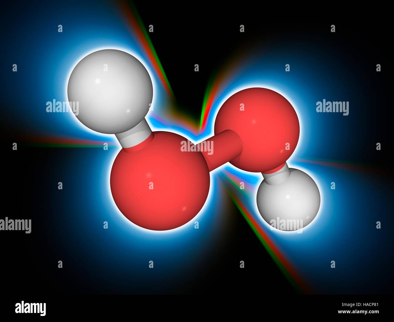 Peroxide Molecule Diagram