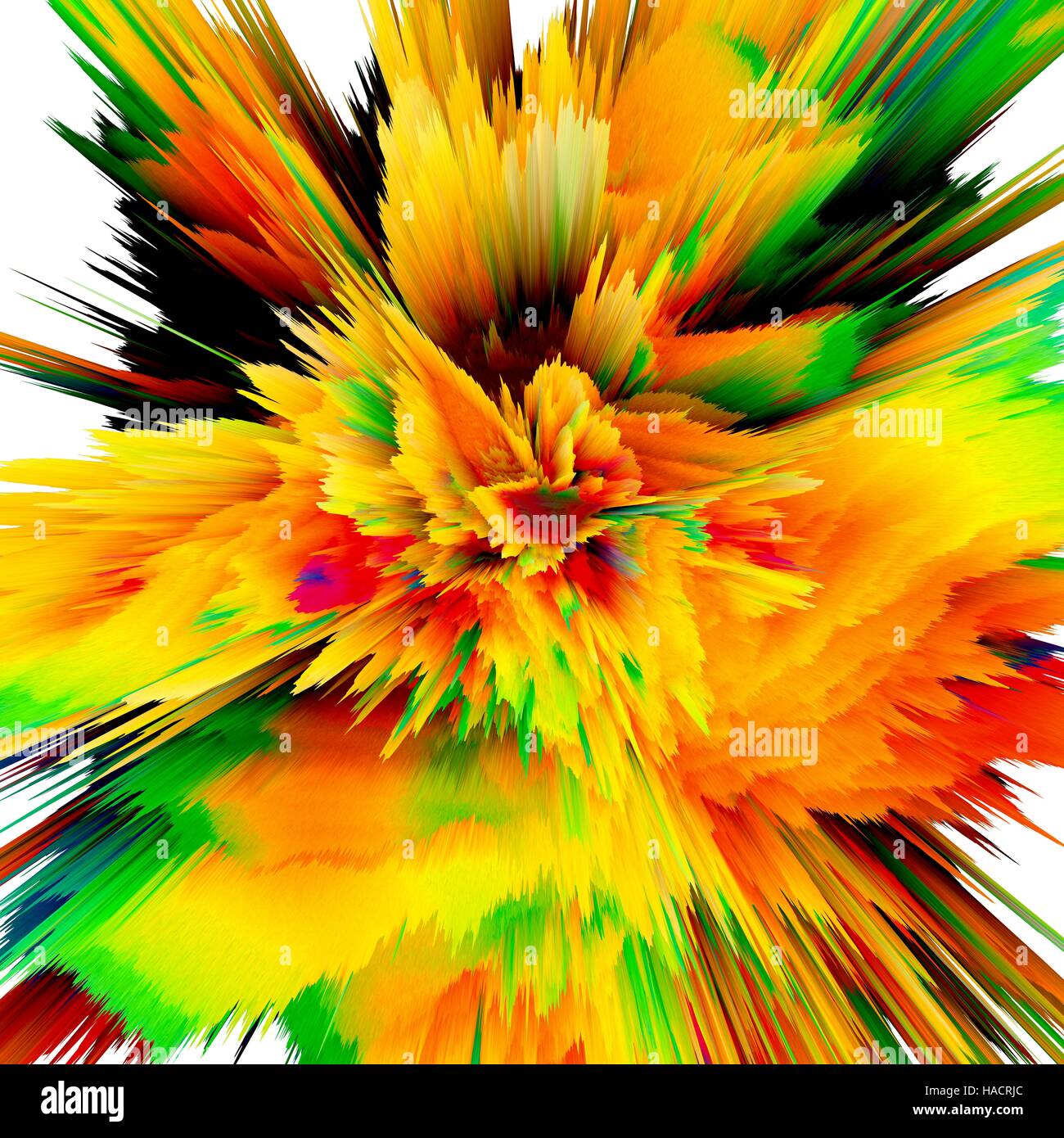 Abstract burst, computer artwork. Stock Photo
