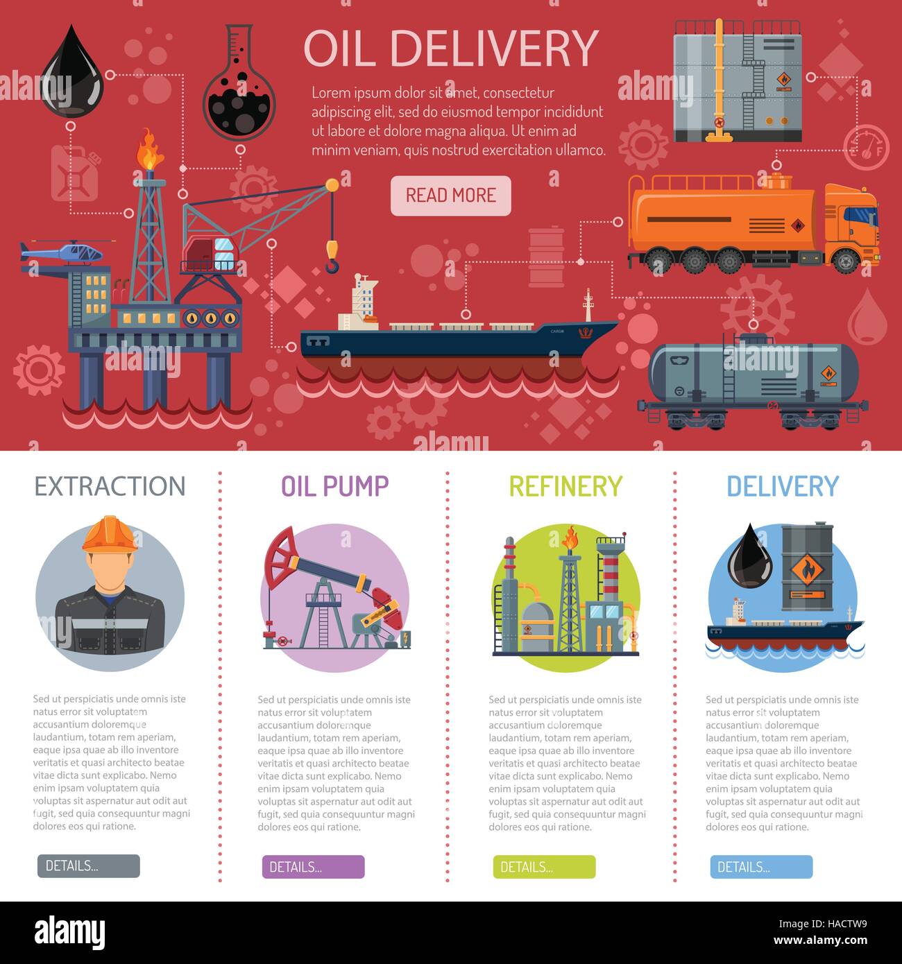 Oil industry Infographics Stock Vector Image & Art Alamy