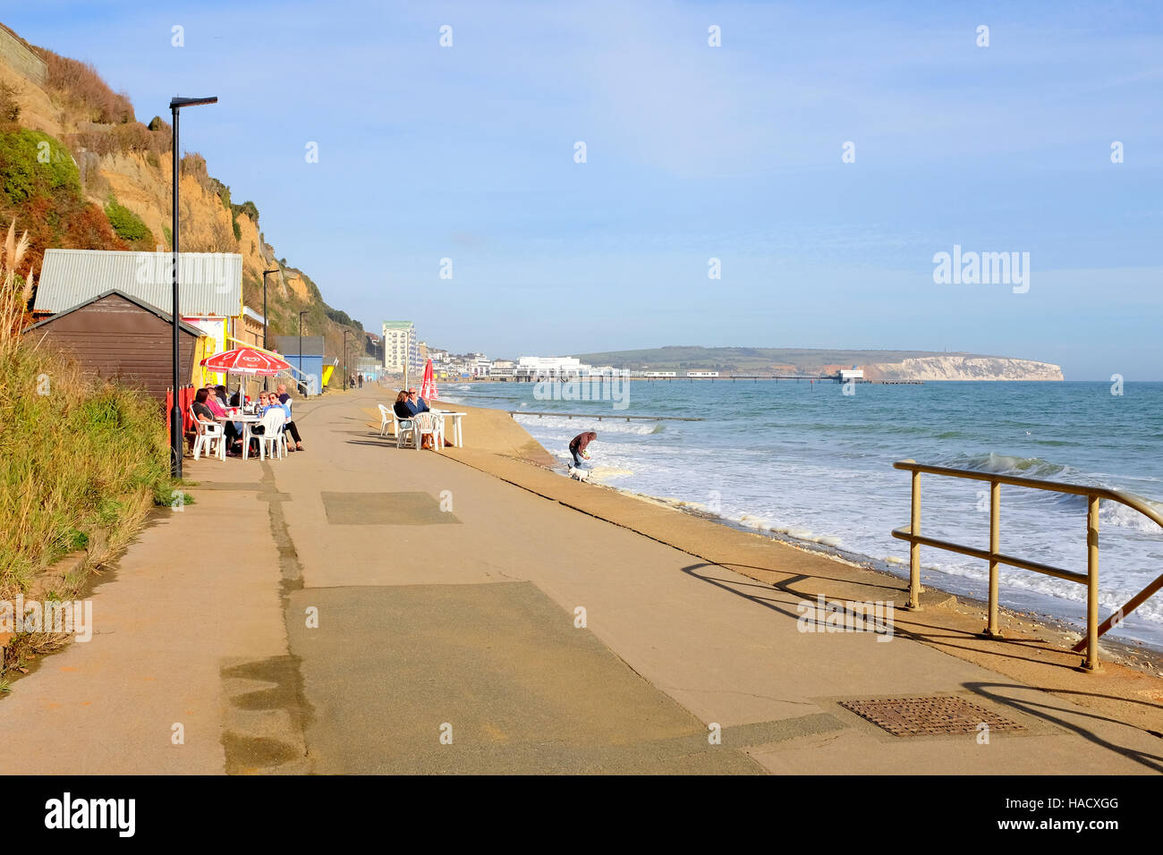 Lake, Isle of Wight, UK. October 31, 2016. The promenade around Sandown