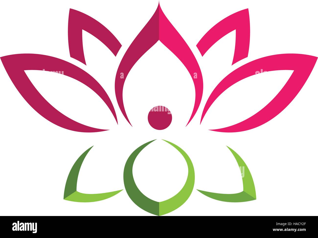 Stylized lotus flower icon vector background Stock Vector Image & Art ...