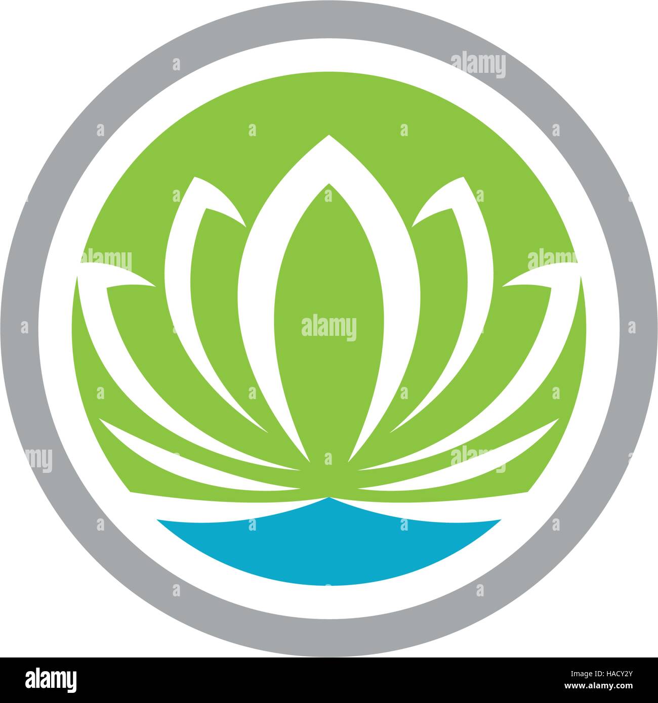 Stylized lotus flower icon vector background Stock Vector Image & Art ...