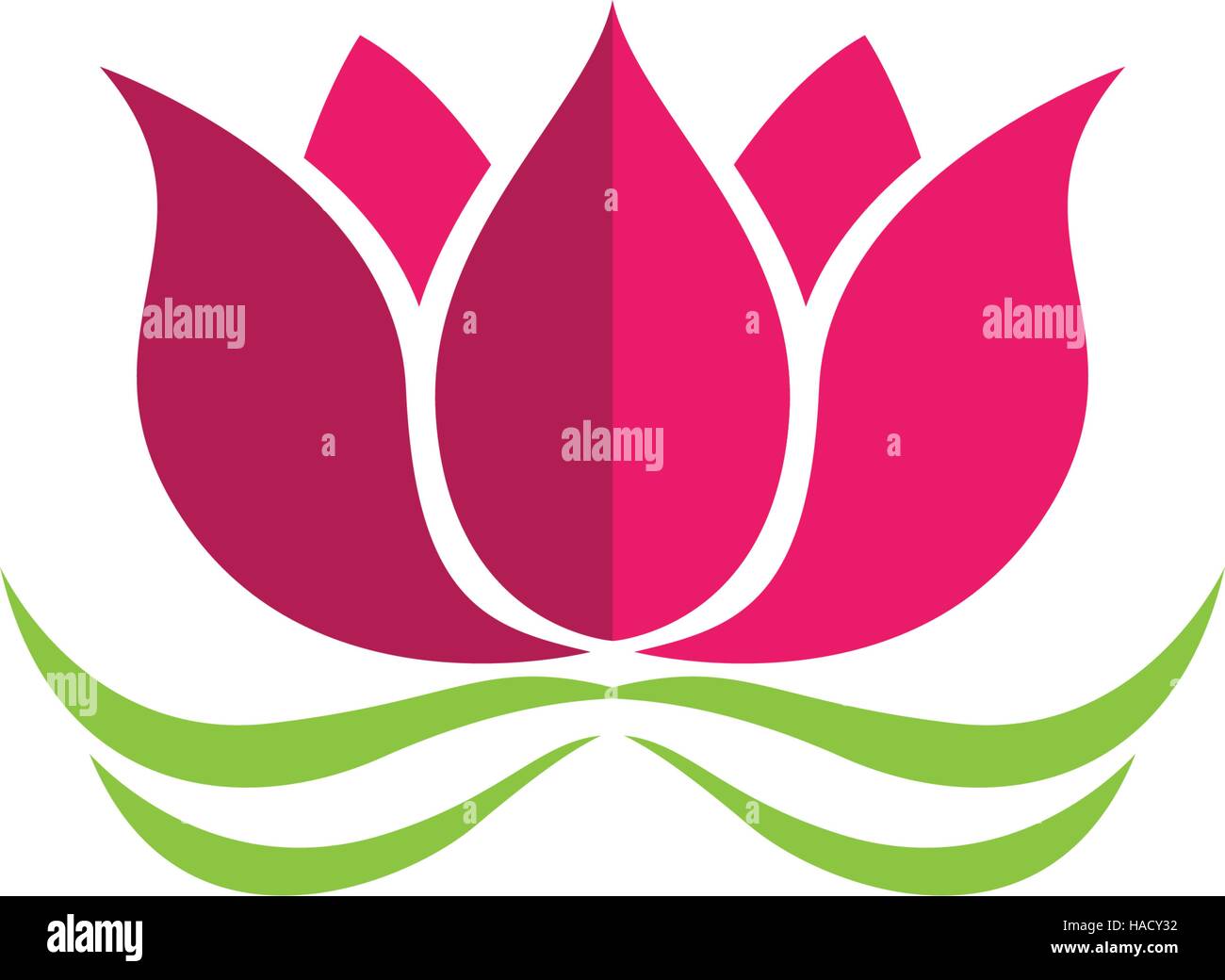 Stylized lotus flower icon vector background Stock Vector Image & Art ...