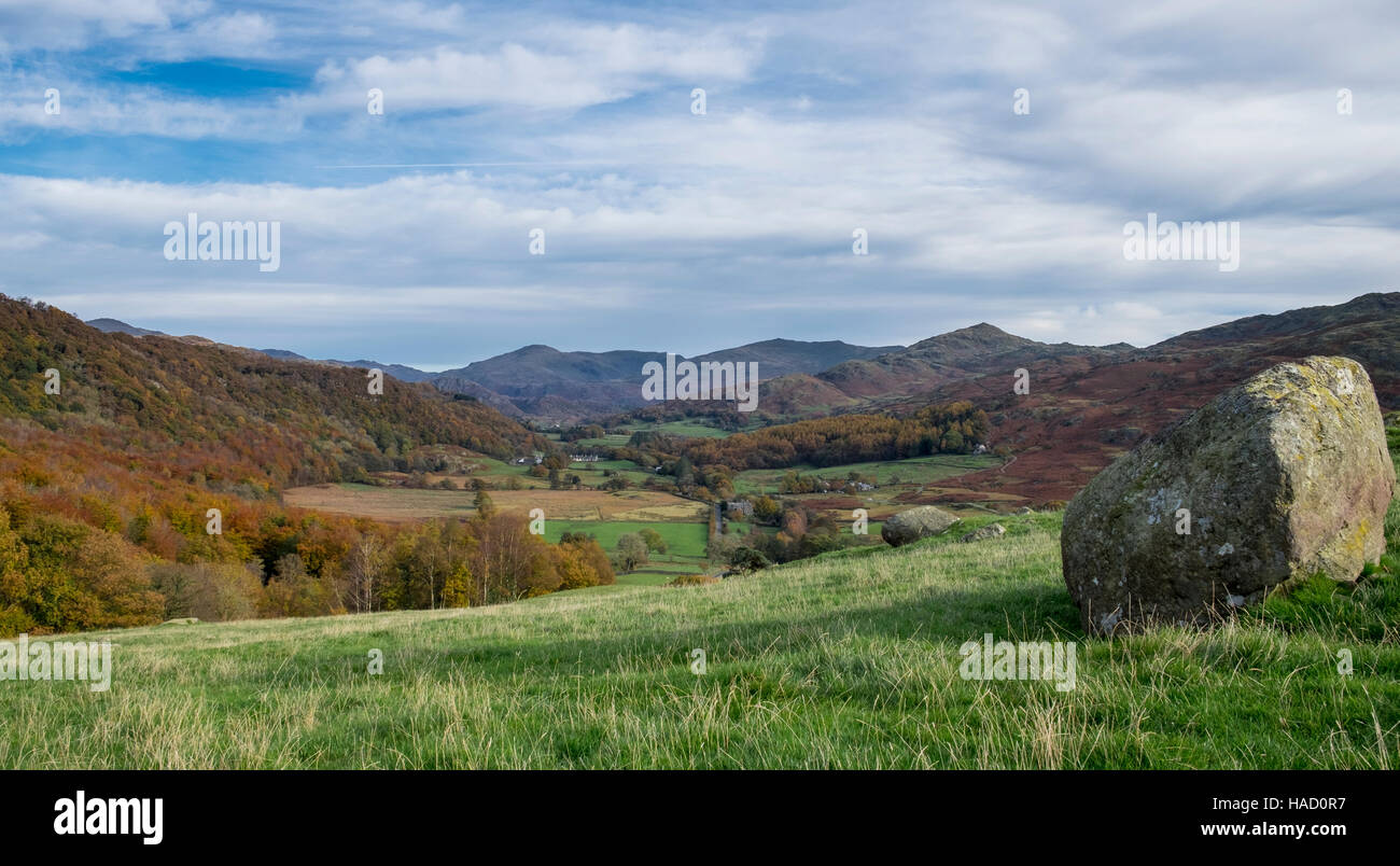 Duddon Valley, Dunnerdale near Ulpha in the Lake District Stock Photo