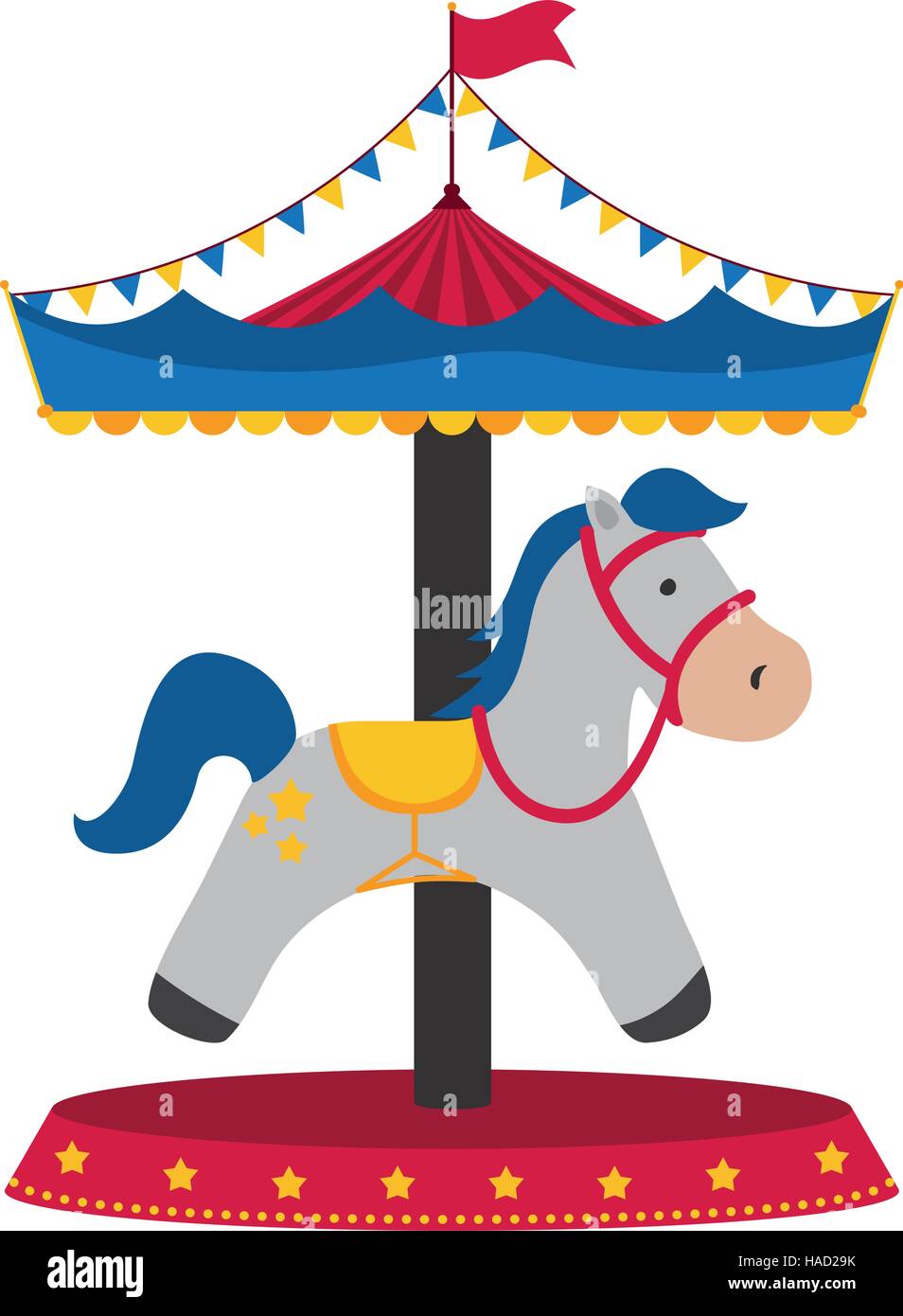 Carrousel circus festival Stock Vector Image & Art - Alamy