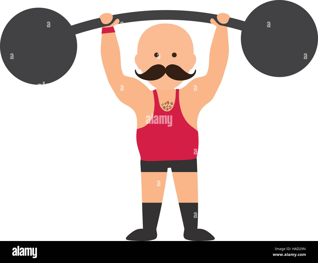 Strongman circus cartoon Stock Vector Image & Art - Alamy