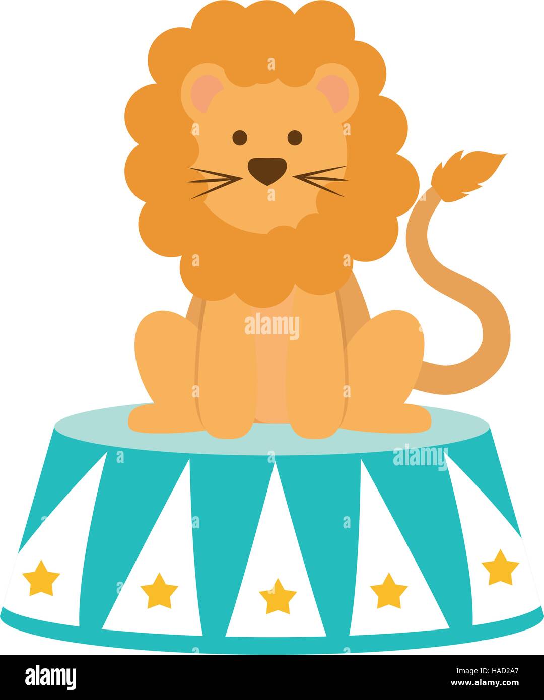 Circus lion cartoon Stock Vector Image &amp; Art - Alamy
