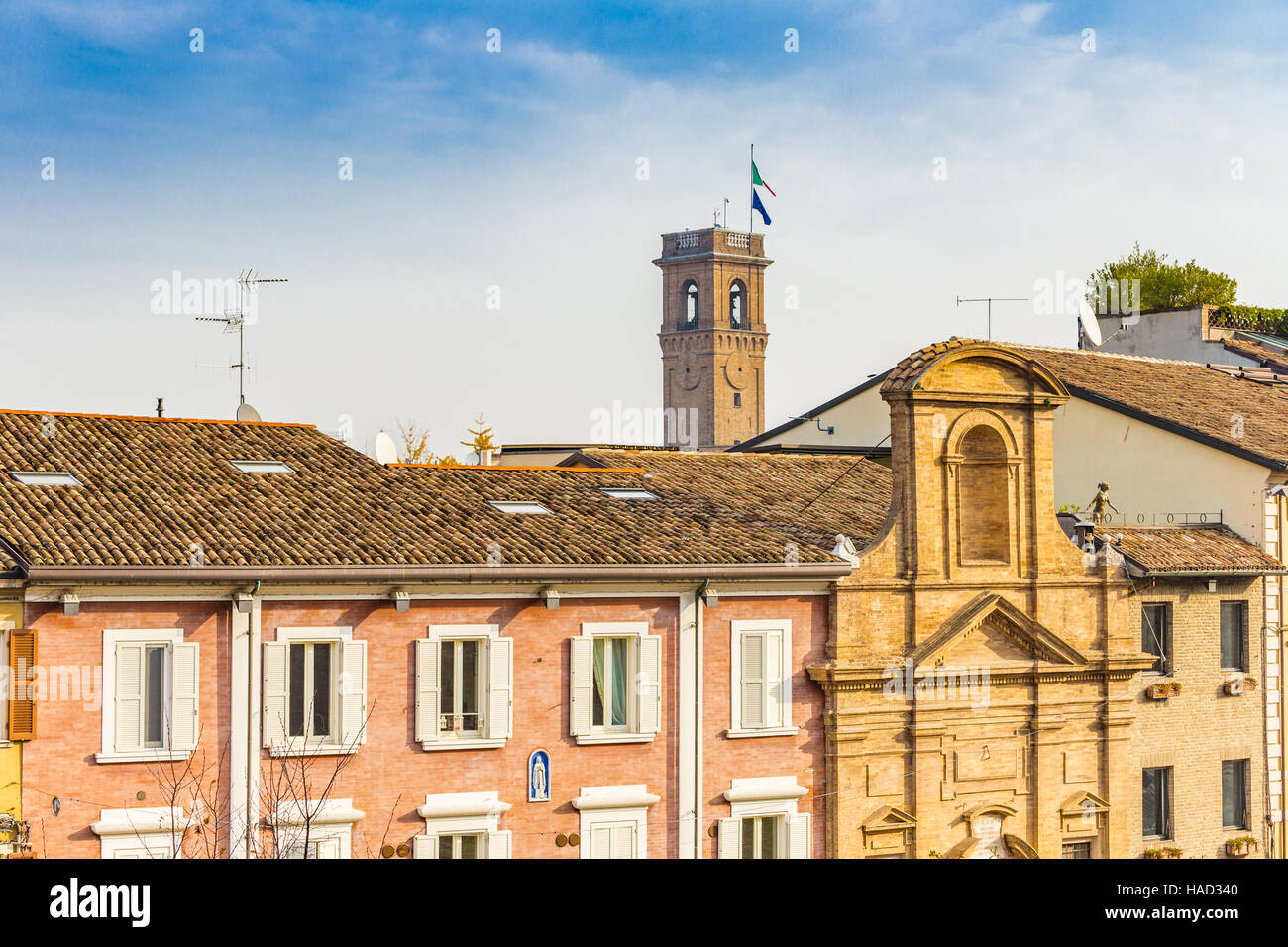 colorful houses of Italian town Stock Photo - Alamy