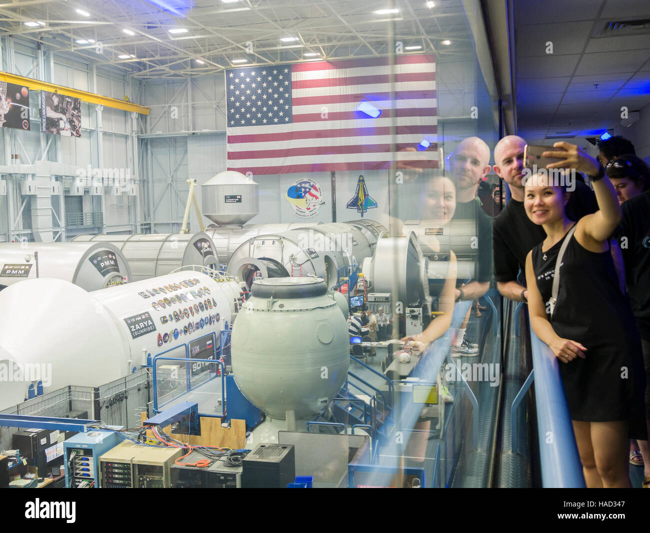 Tourists visiting The Lyndon B. Johnson Space Center (JSC) is the