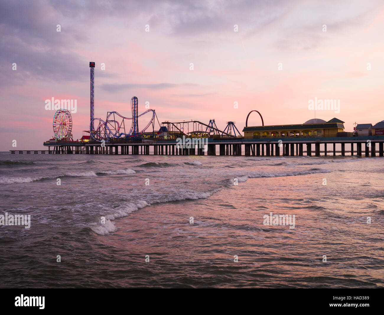 Galveston Island Historic Pleasure Pier. Featuring waterfront fun and