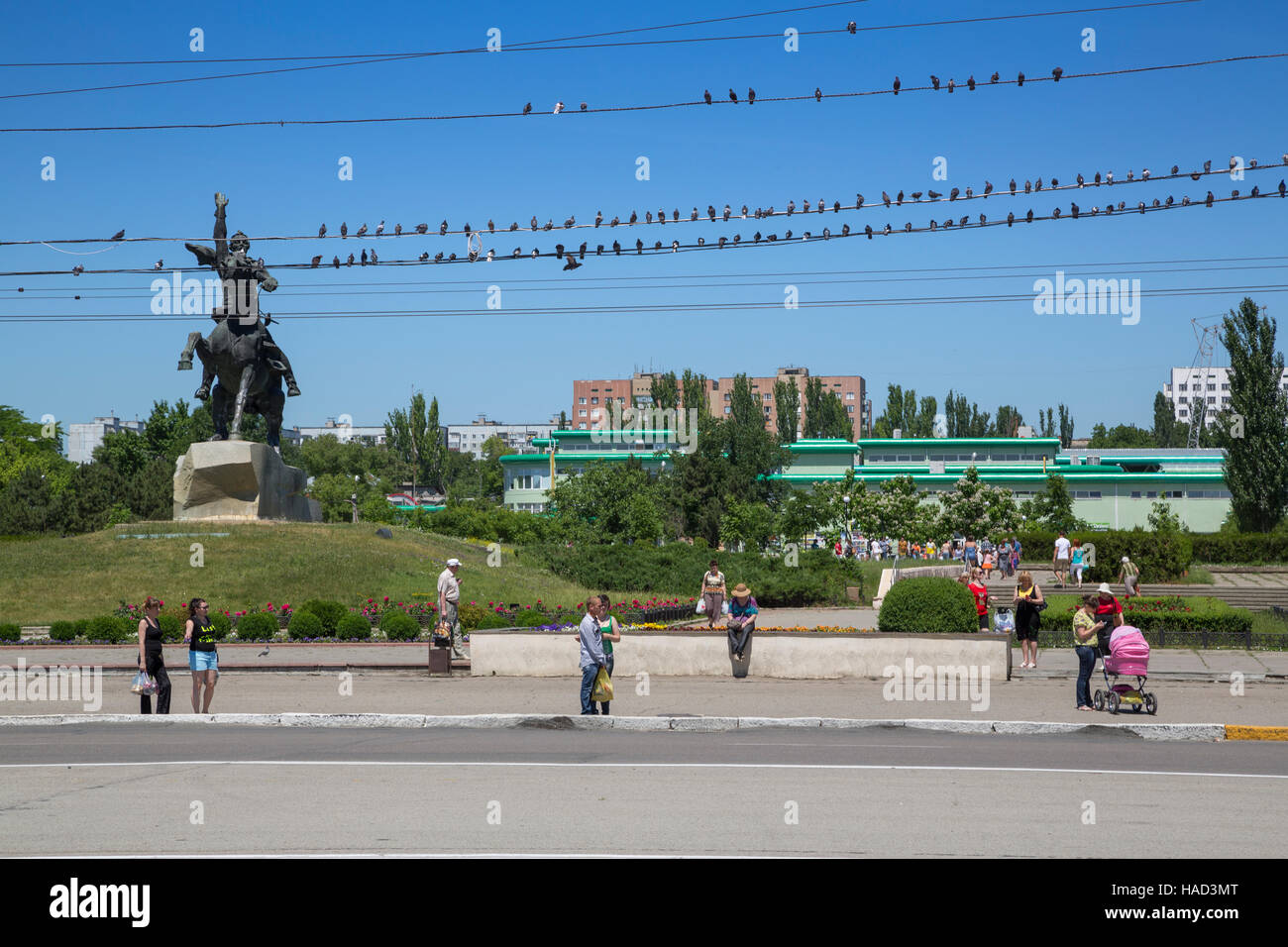 Tiraspol, Transnistria (Moldova) Streets Stock Photo