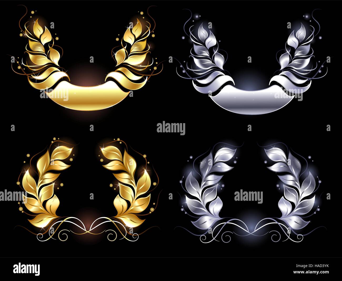 Laurel wreath Stock Vector Images - Alamy