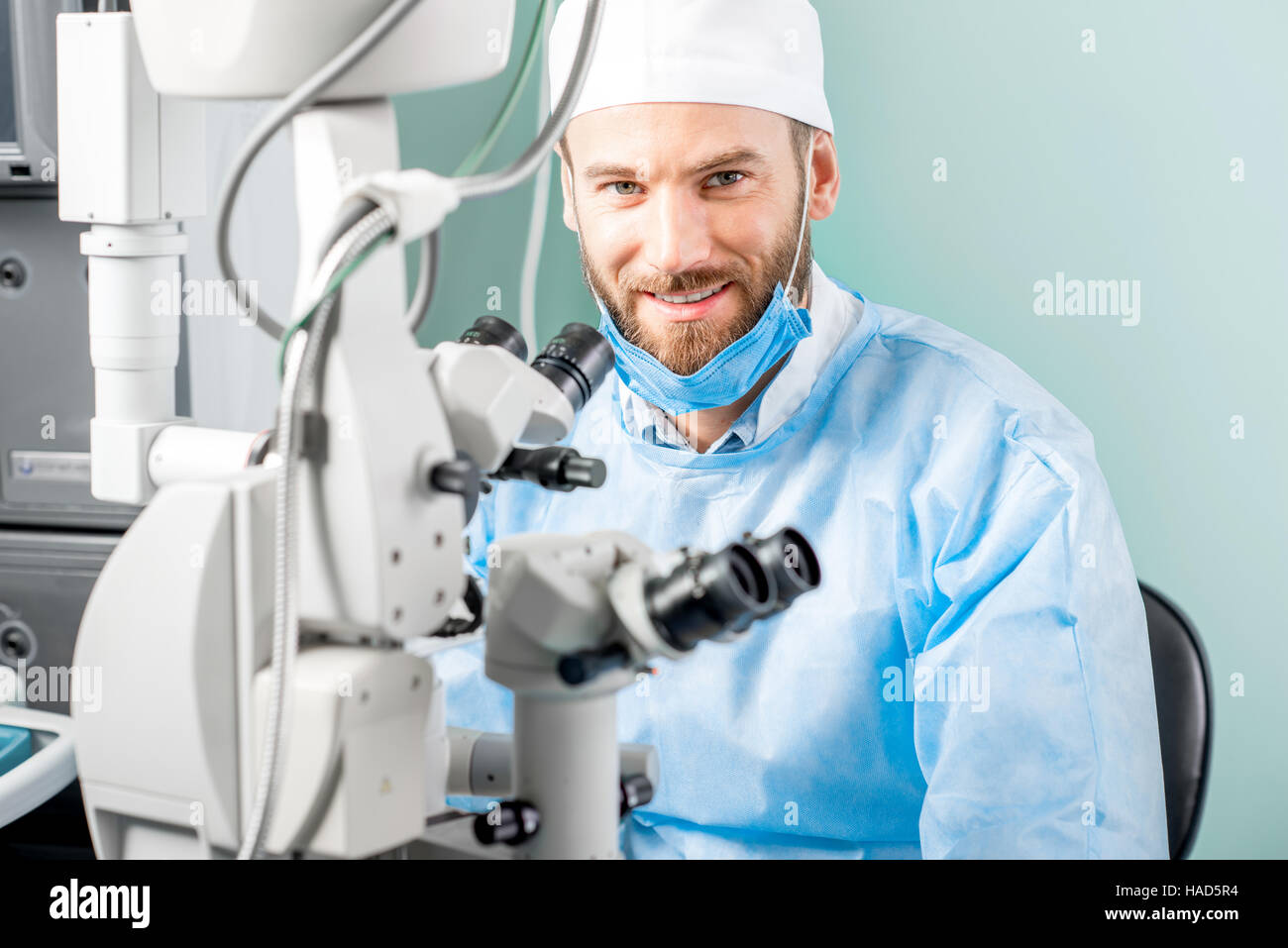 Eye surgeon portrait Stock Photo Alamy