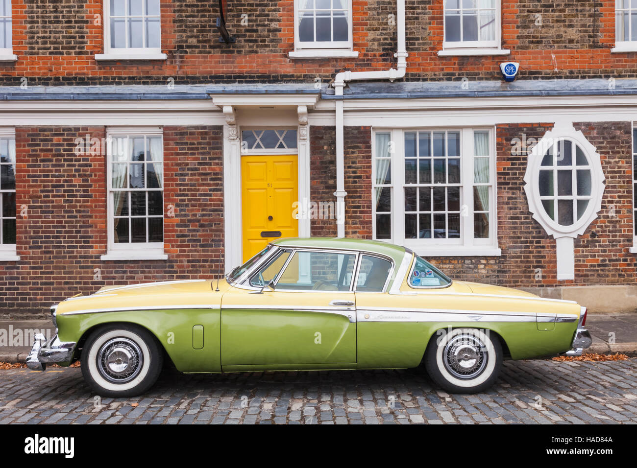 England, London, Southwark, Bankside, Studebaker Vintage Car Stock Photo