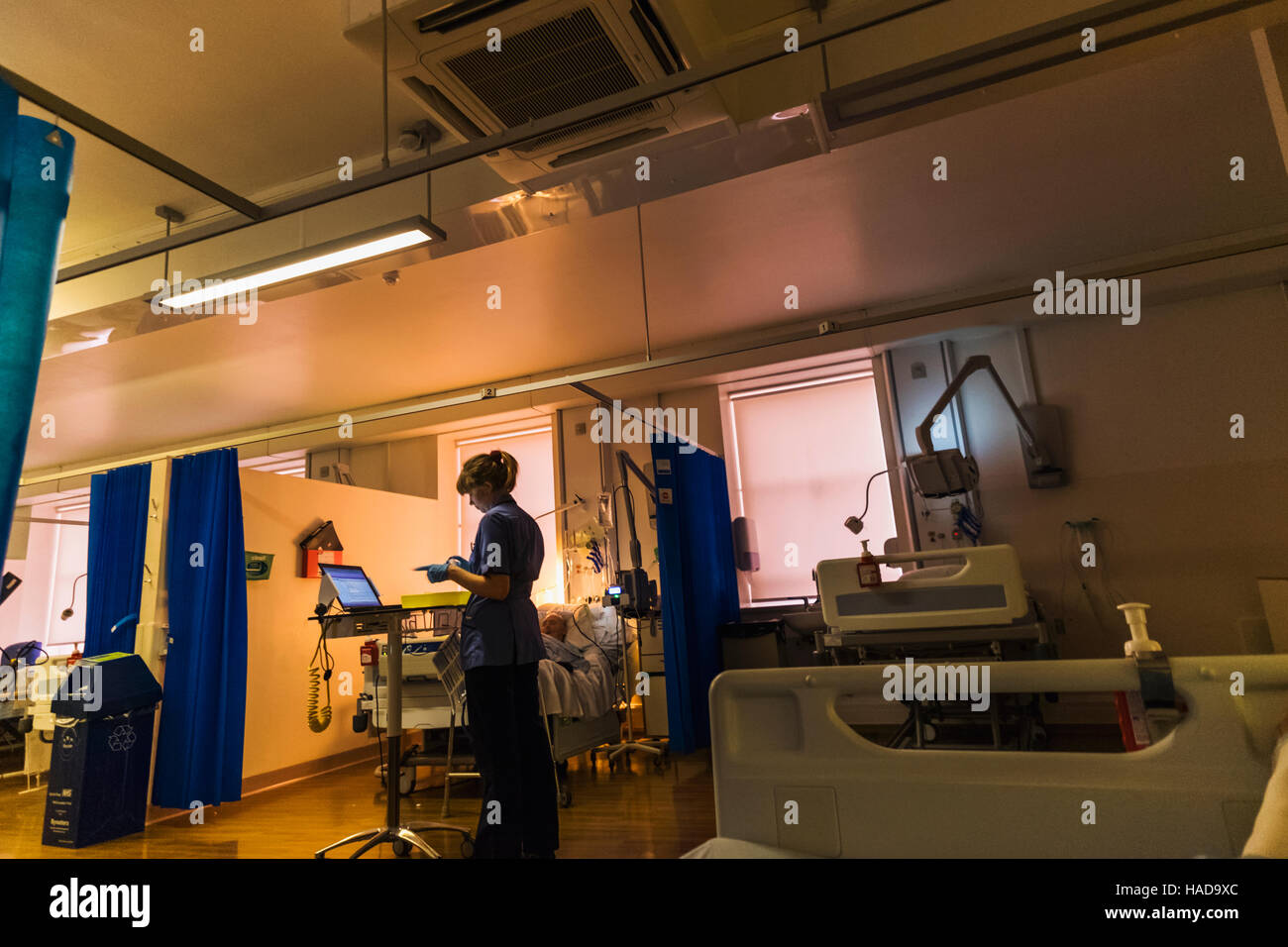 England, London, Guy's Hospital, Hospital Ward Stock Photo Alamy