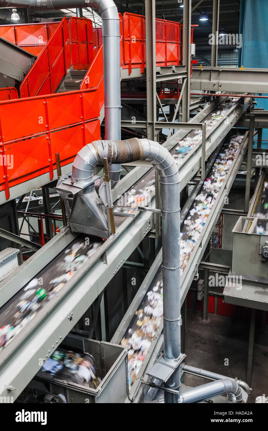England, London, Southwark Intergrated Waste Management Facility, Waste Recycling Stock Photo ...