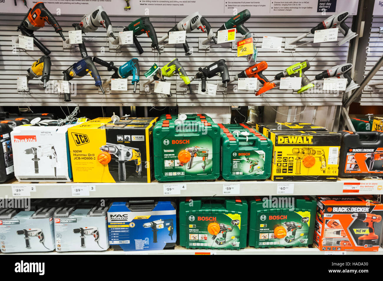 Display power tools diy store hi res stock photography and images