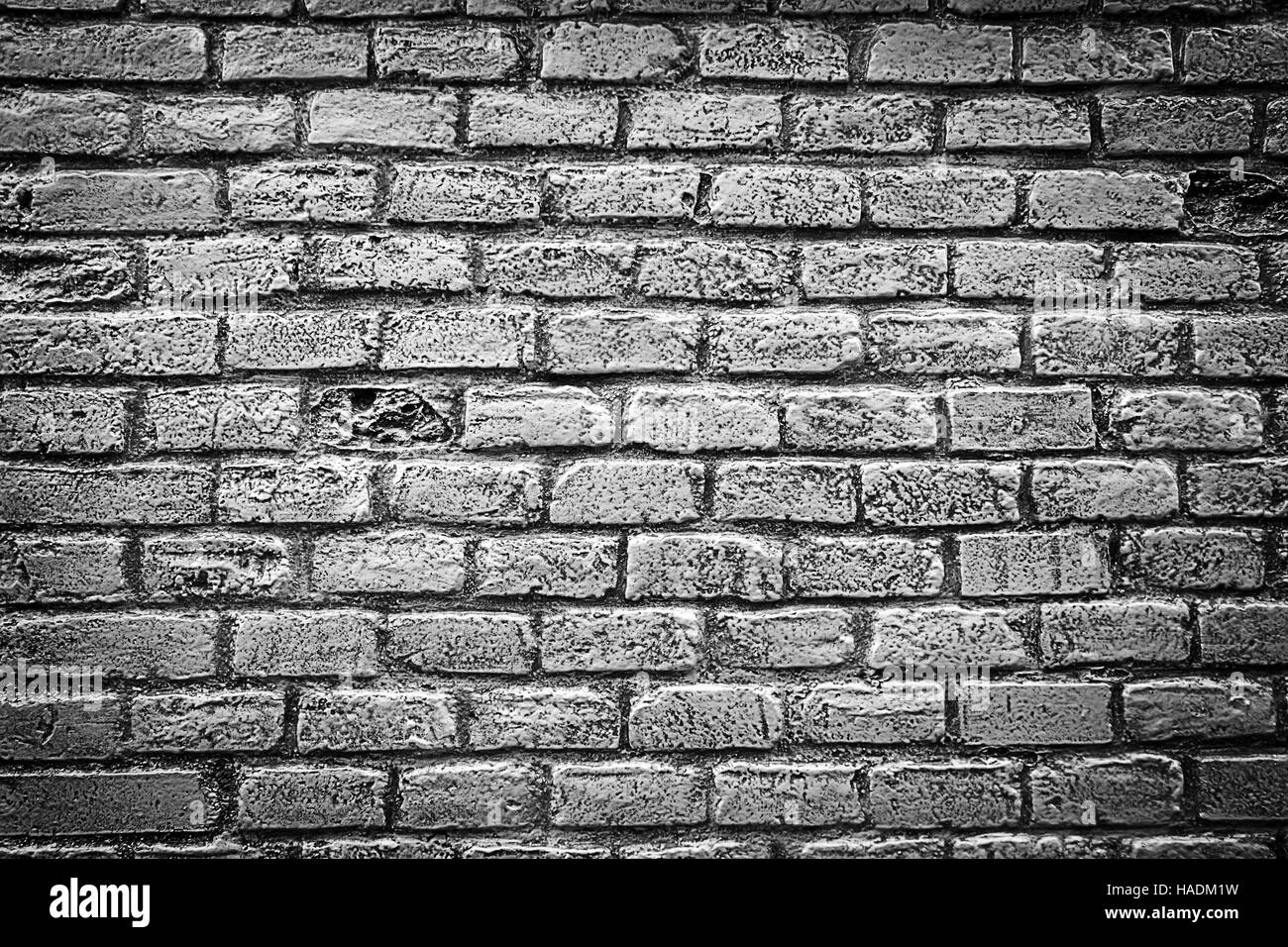 Dark urban gray brick building, construction Stock Photo Alamy