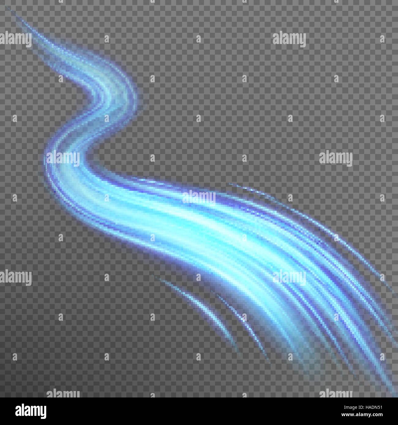 Blue abstract effect object burst. EPS 10 Stock Vector