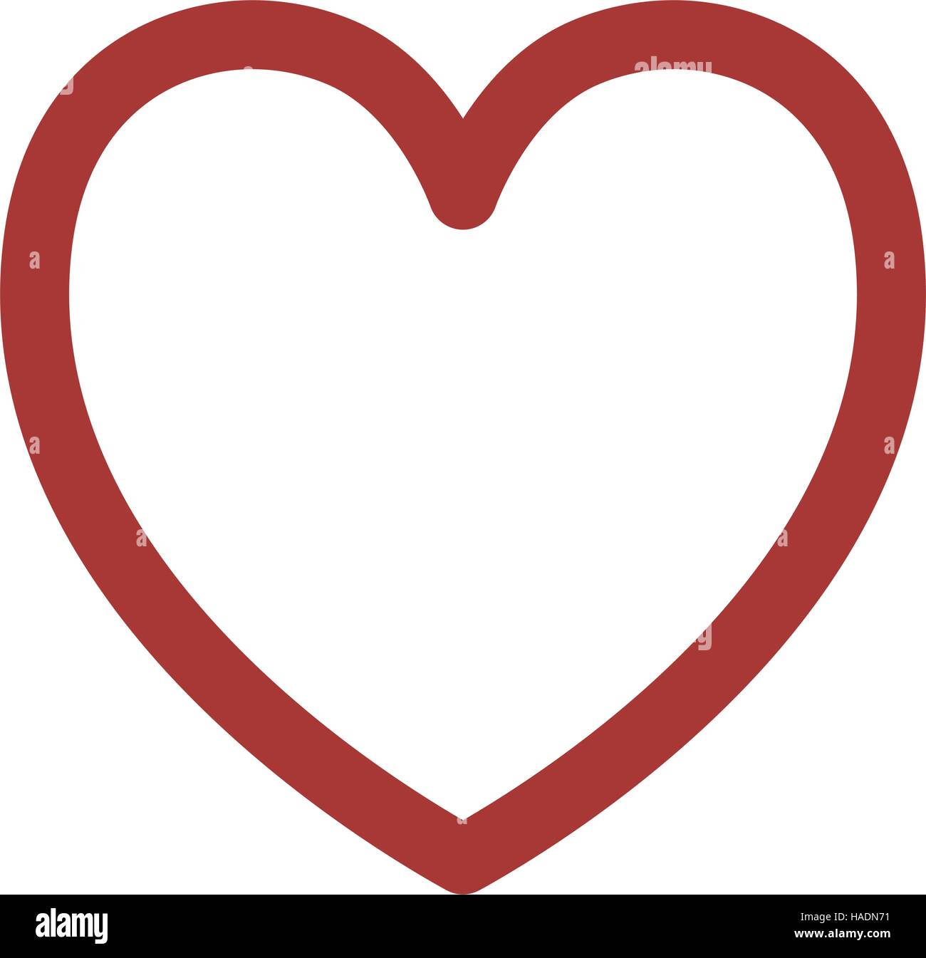 silhouette red heart design icon vector illustration Stock Vector Image ...