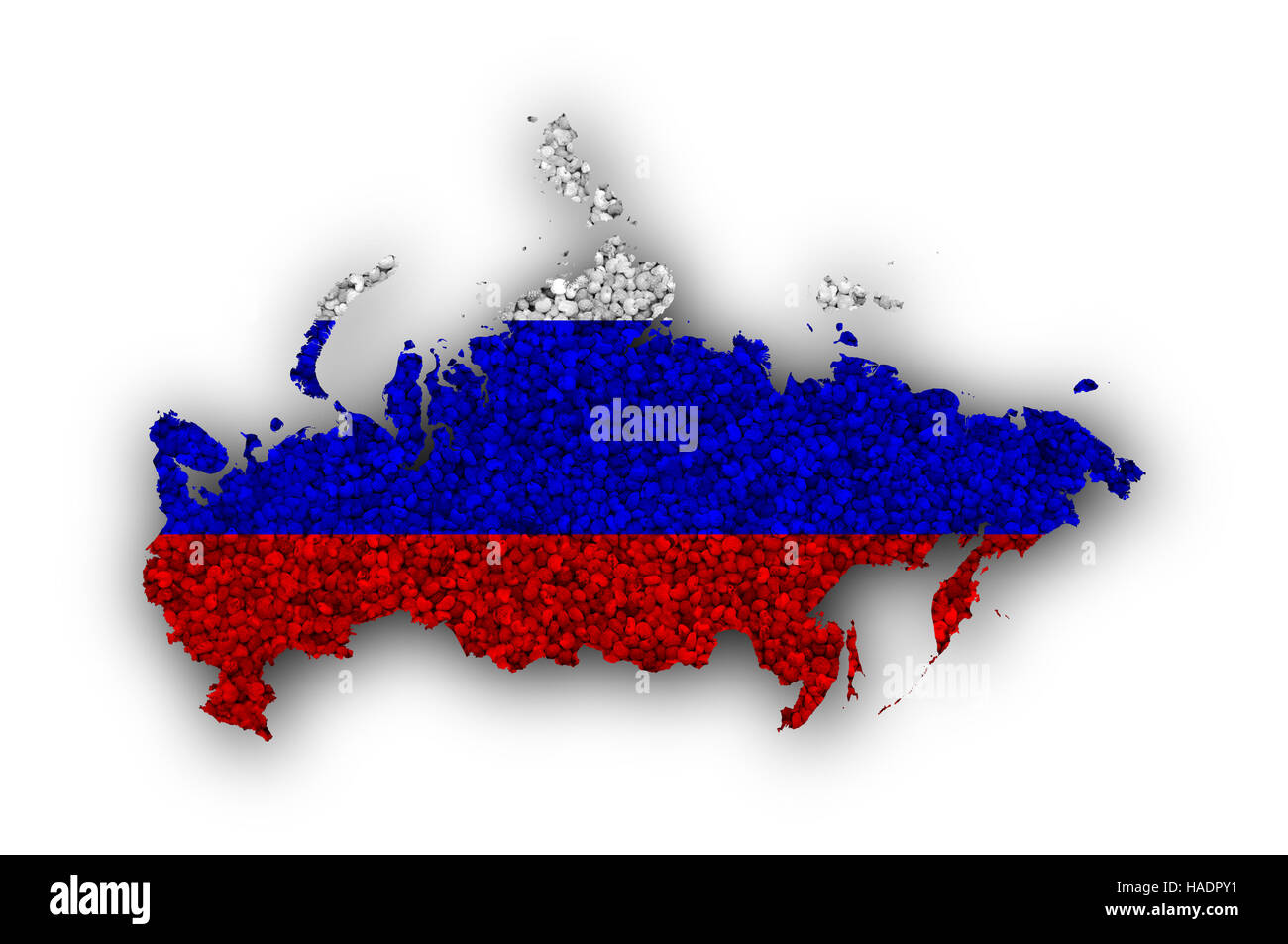 Russia flag map. Country outline with national flag Stock Photo by  ©InkDropCreative 367915710