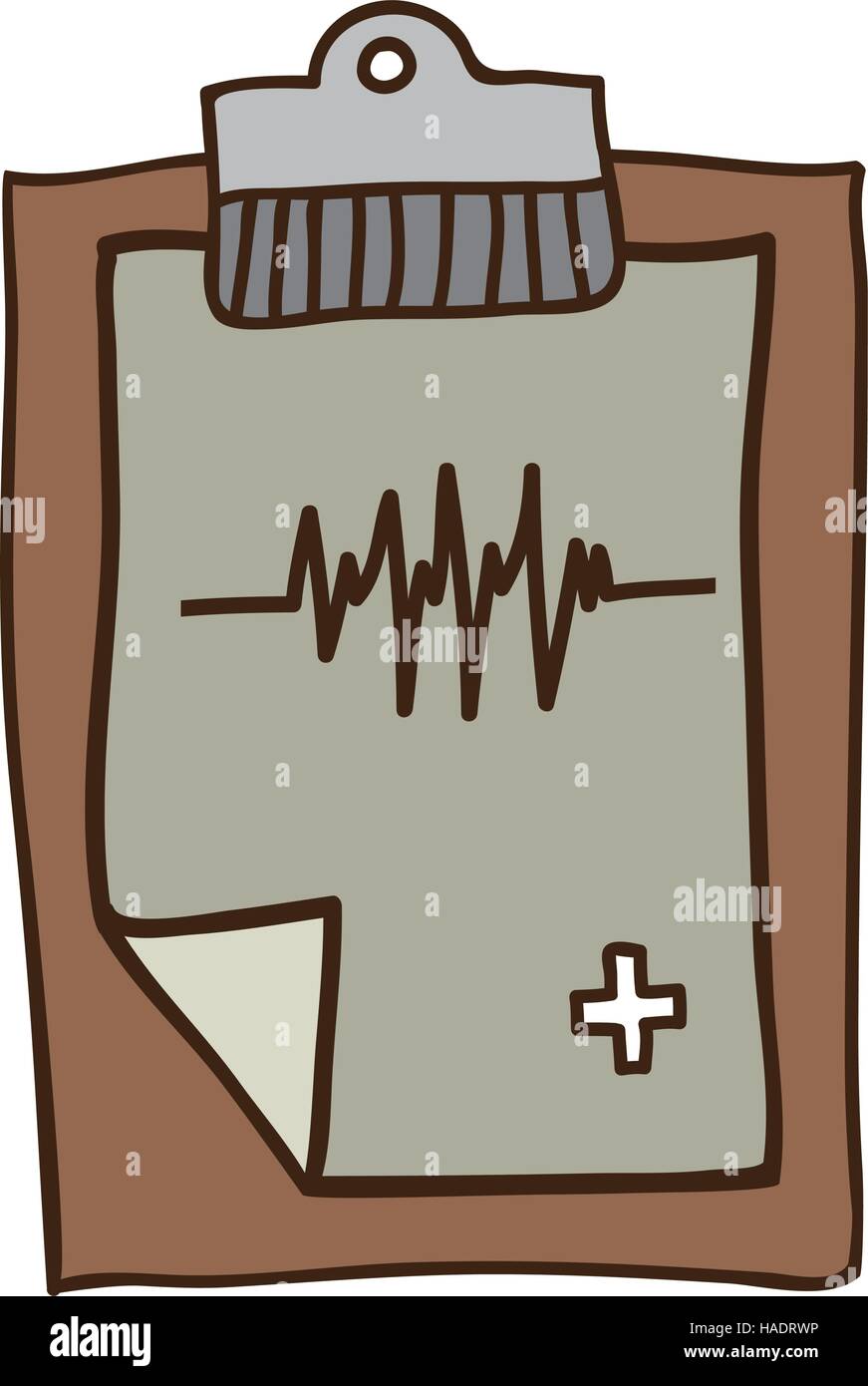 Medical clipboard icon with sheet vector illustration Stock Vector ...