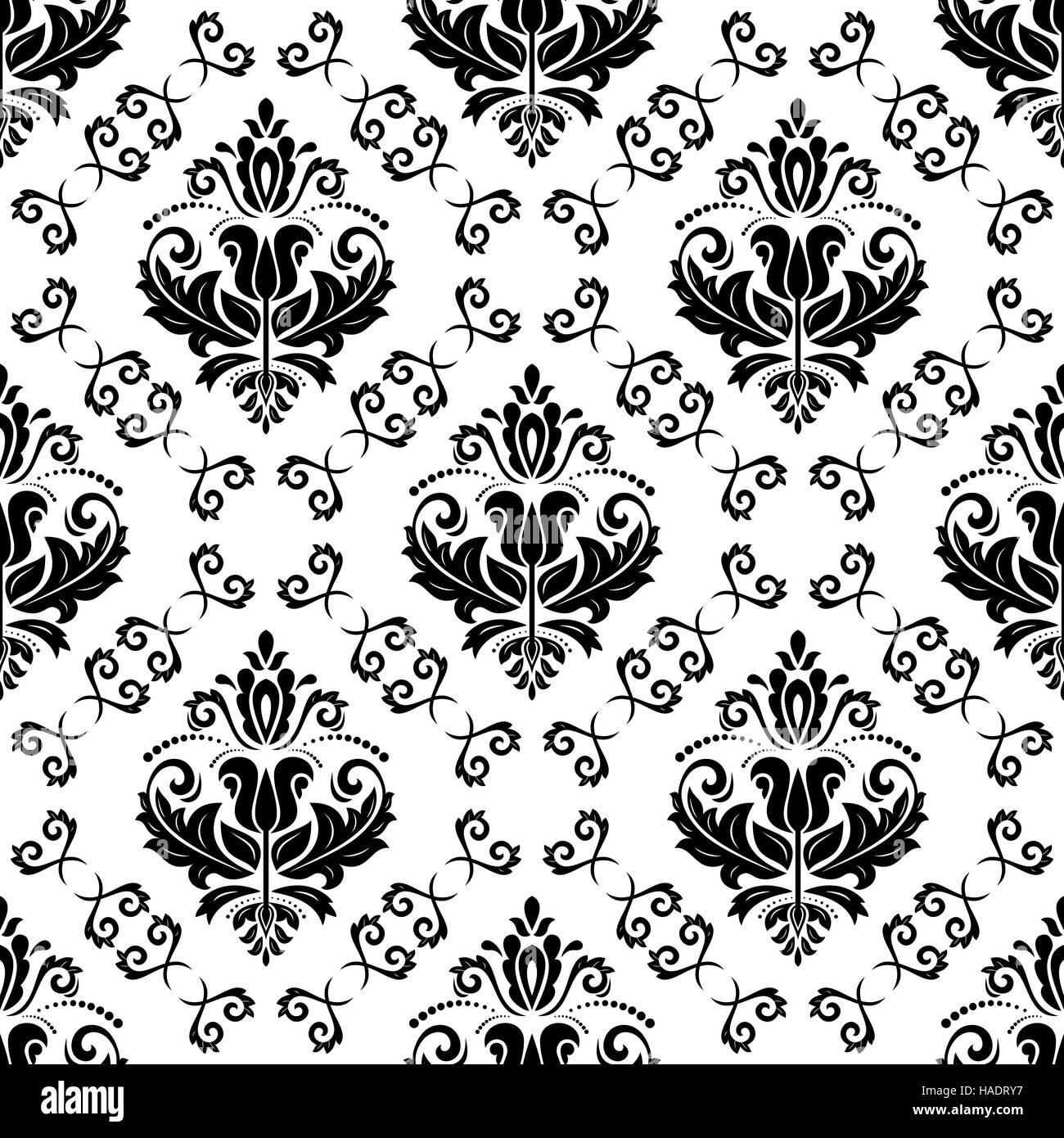 Seamless Damask Vector Background Stock Vector Image & Art - Alamy