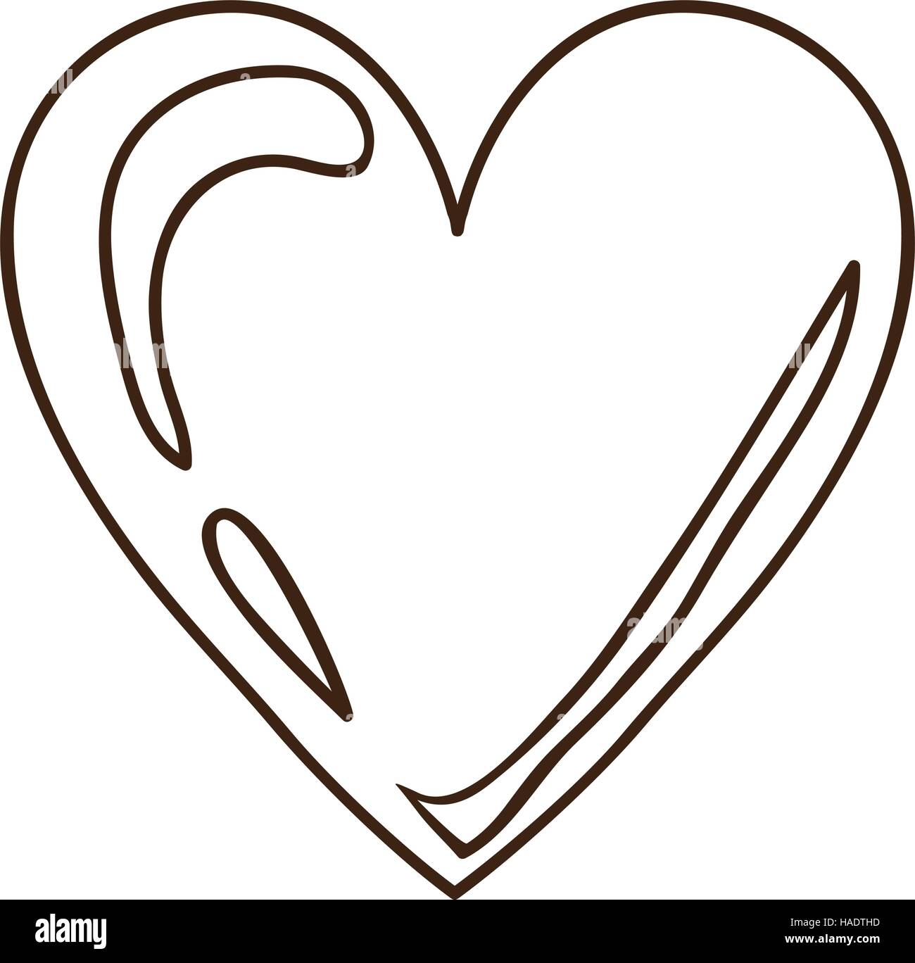 silhouette red heart design icon with shiny vector illustration Stock ...