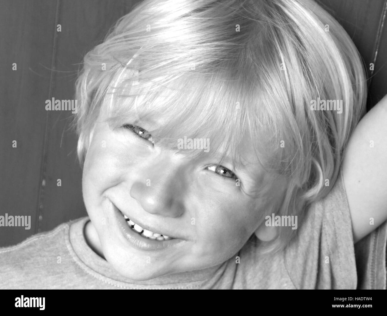 A happy smiling little boy Stock Photo