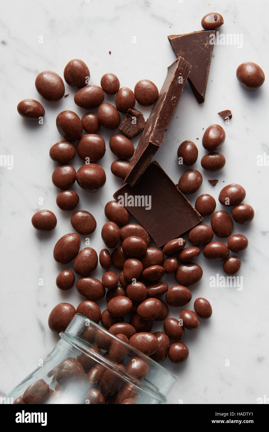 chocolate balls background Stock Photo - Alamy