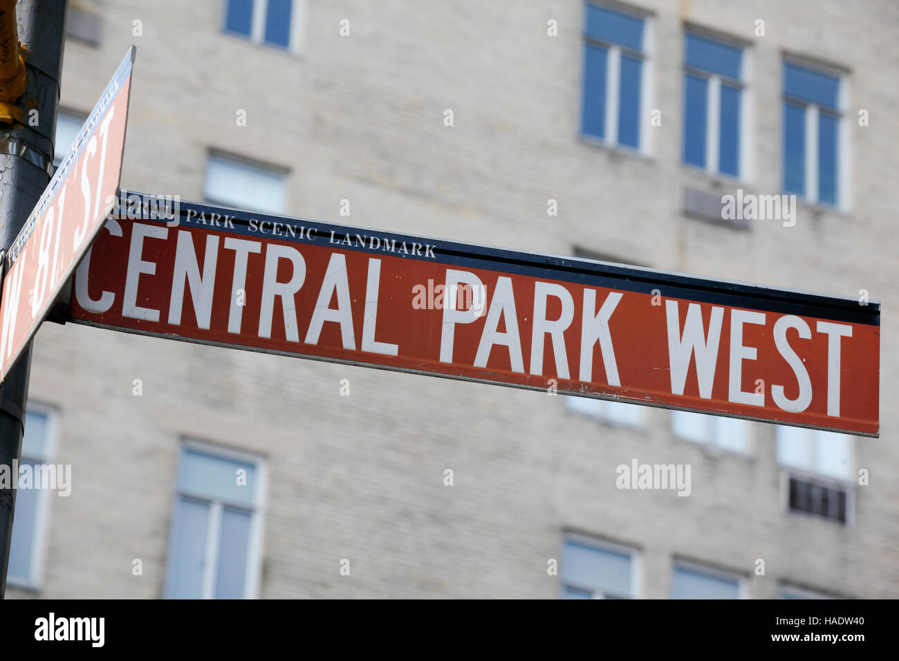 Street name in New York city at USA Stock Photo Alamy
