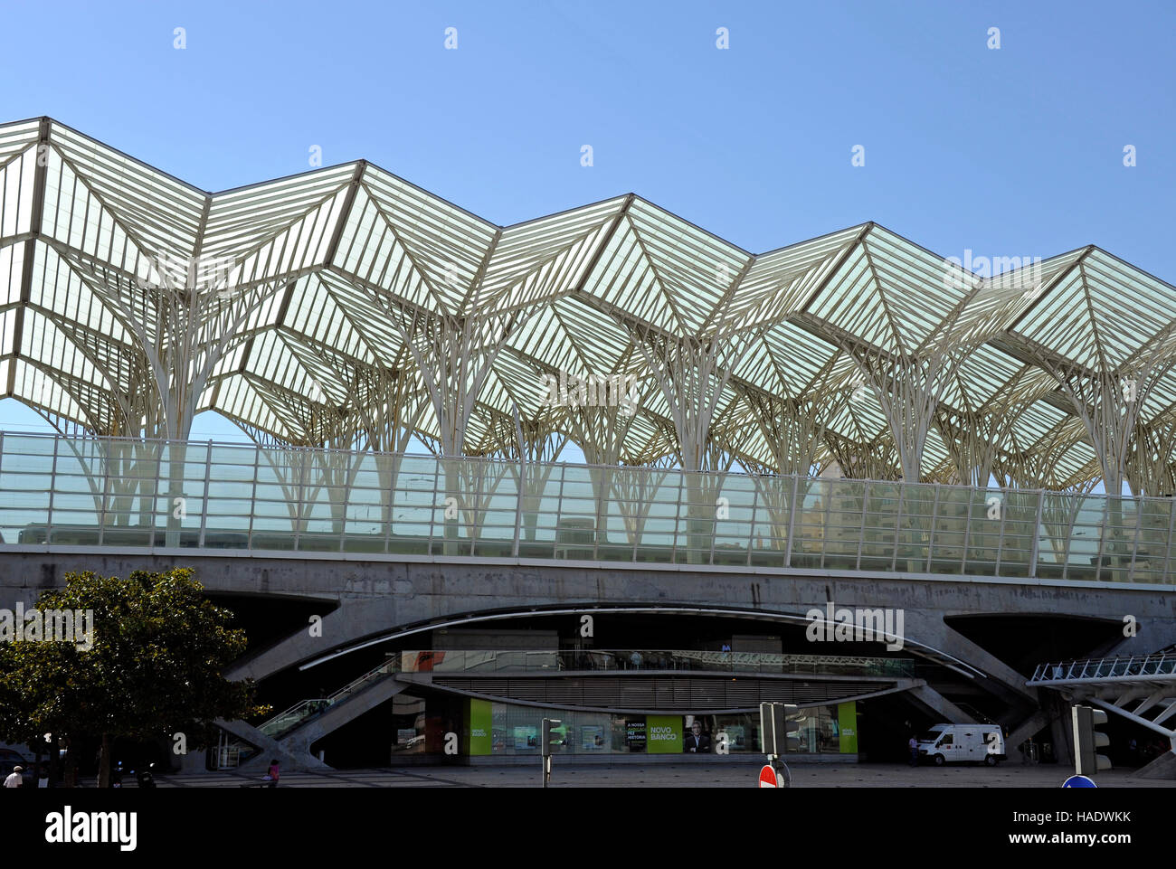 Gare do Oriente, Santiago Calatrava architect, Parque das Nacoes, Nation's park, Lisboa, Lisbon, Portugal Stock Photo
