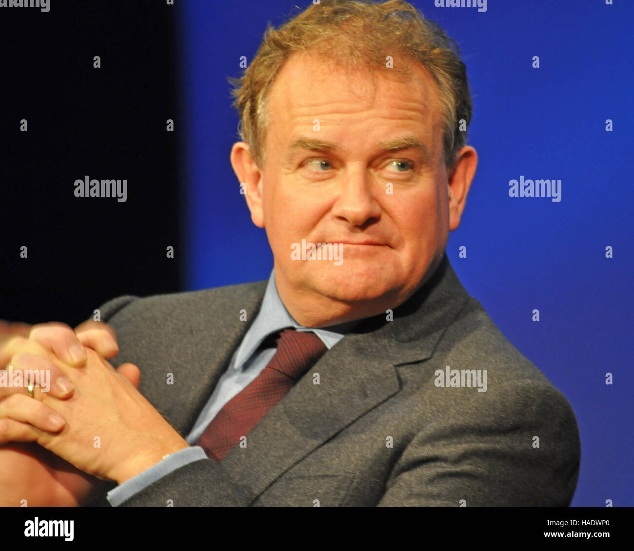 NY, NY. December 8 2015.  Hugh Bonneville (Lord Grantham) at the 'Downtown Abbey' PBS panel. © Veronica Bruno/Alamy Stock Photo