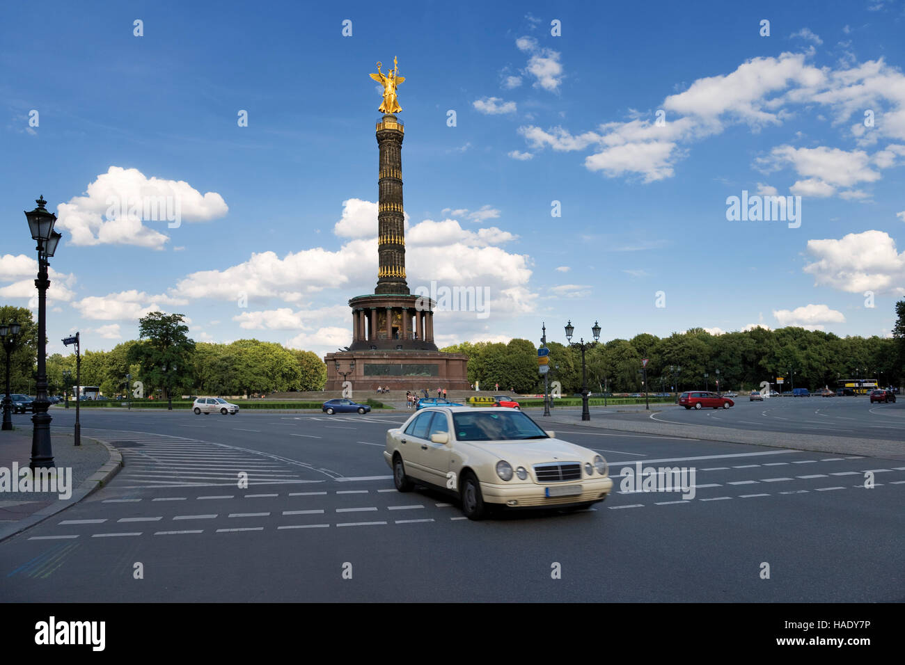 Siegessaeule, Victory Column, Grosser Stern, Berlin Stock Photo