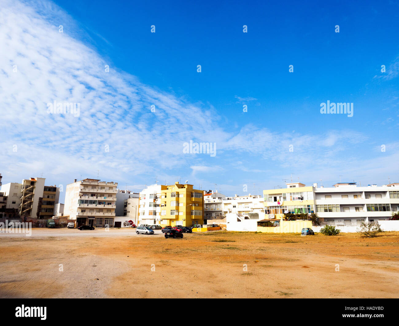 Houses in Quarteira - Algarve region, Portugal Stock Photo