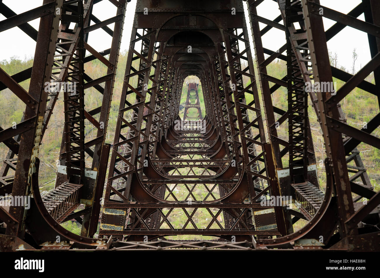 Kinzua Bridge State Park Stock Photo Alamy