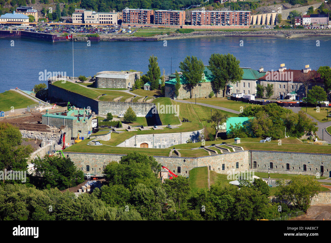 Canada, Quebec City, Citadel, St Lawrence River Stock Photo - Alamy
