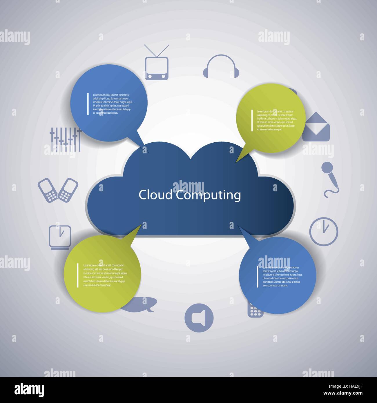 Cloud Computing Concept Stock Vector Image & Art - Alamy