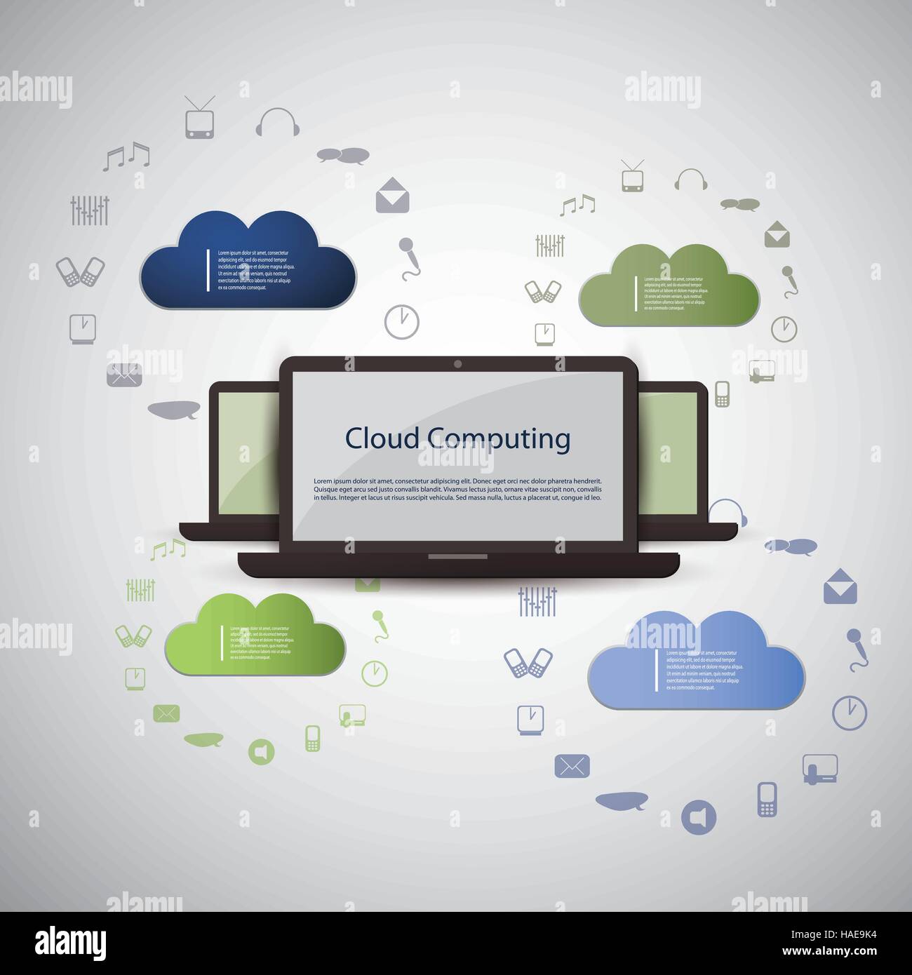 Cloud Computing Concept Stock Vector Image & Art - Alamy