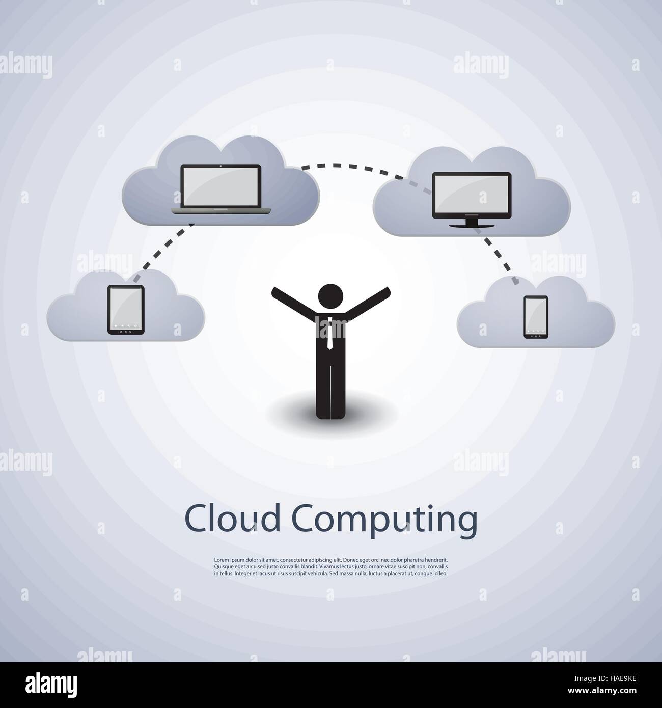 Cloud Computing Concept Stock Vector Image & Art - Alamy