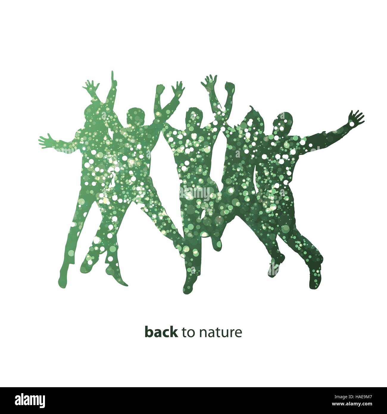 Think Green - Eco Background Stock Vector Image & Art - Alamy