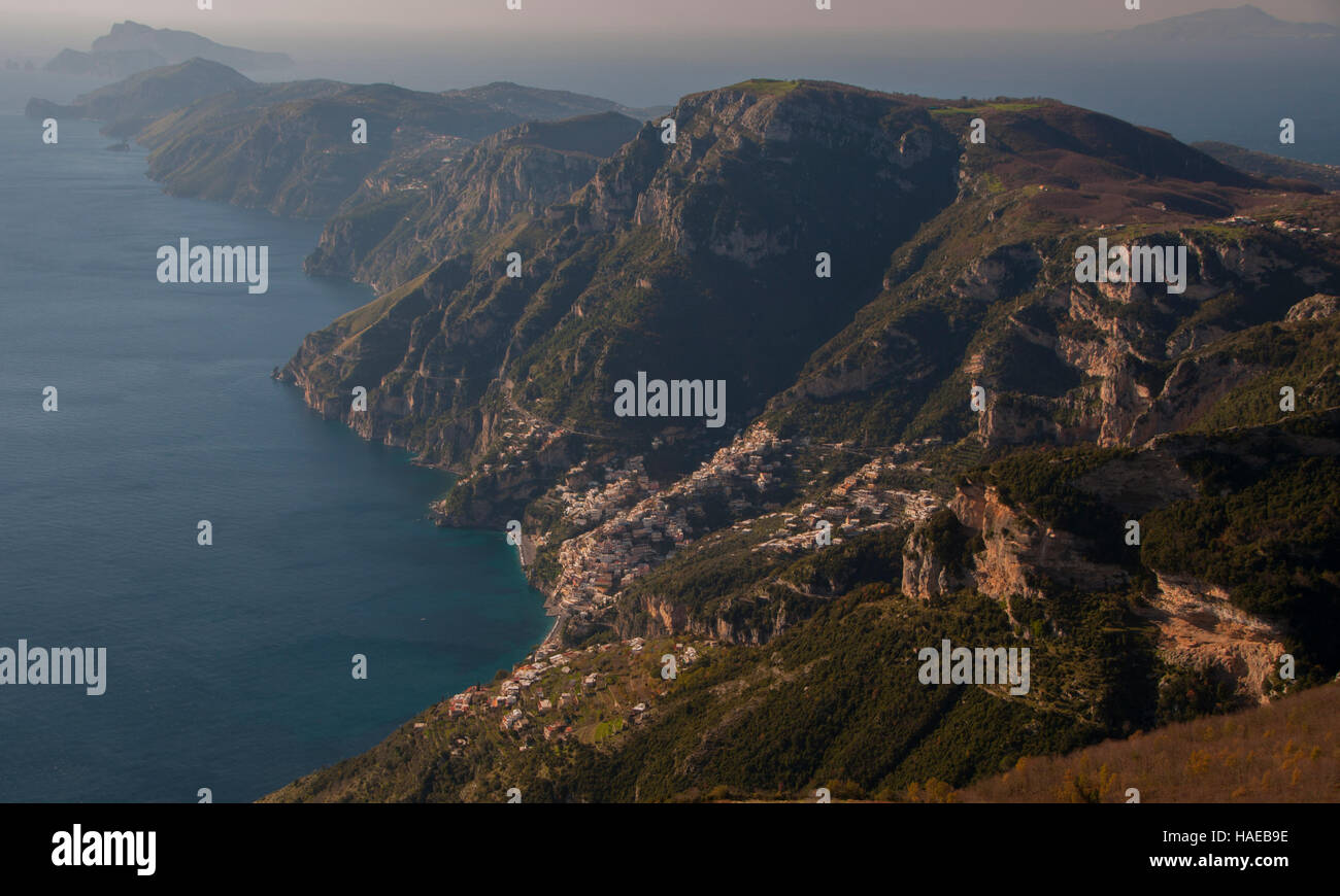 Cliffside village of Positano, Amalfi Coast, Sorrento Peninsula, Italy